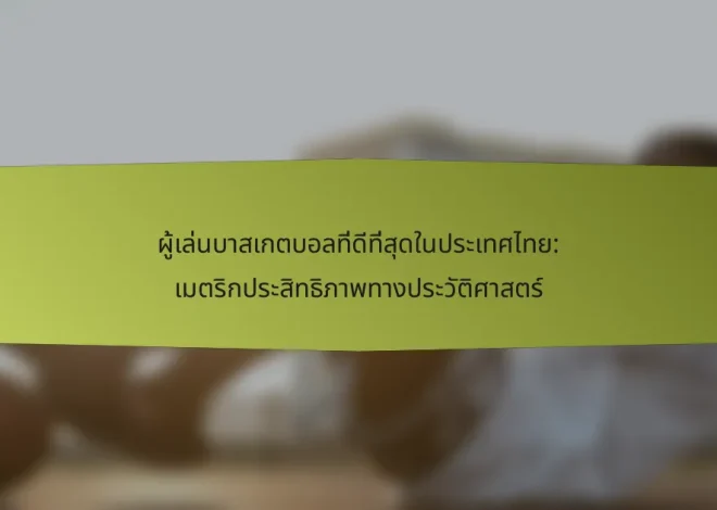ผู้เล่นบาสเกตบอลที่ดีที่สุดในประเทศไทย: เมตริกประสิทธิภาพทางประวัติศาสตร์