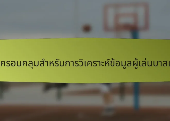 รายการตรวจสอบที่ครอบคลุมสำหรับการวิเคราะห์ข้อมูลผู้เล่นบาสเกตบอลในโปรตุเกส